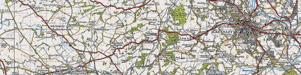 Old map of Noblethorpe in 1947