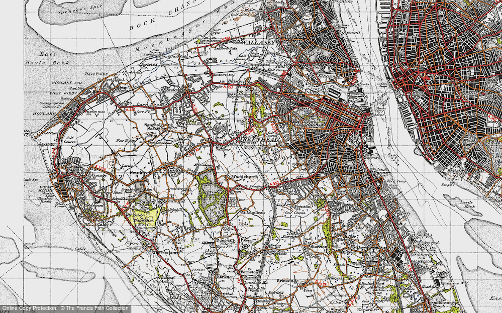 Old Map of Noctorum, 1947 in 1947