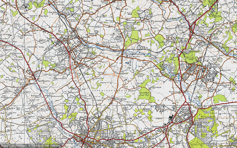 Old Map of Nomansland, 1946 in 1946