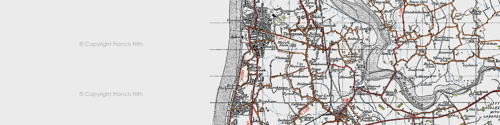 Old map of Norbreck in 1947