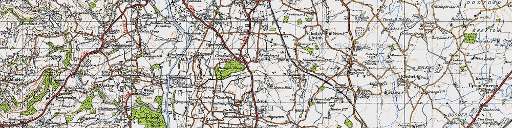 Old map of Norchard in 1947