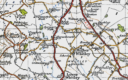 Old map of Norcott Brook in 1947