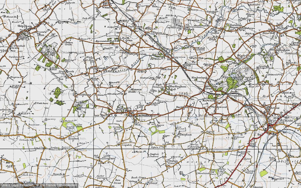 Old Map of Nordelph Corner, 1946 in 1946