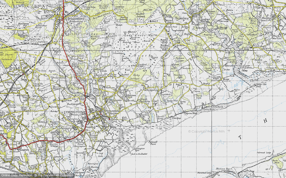 Old Map of Norleywood, 1945 in 1945