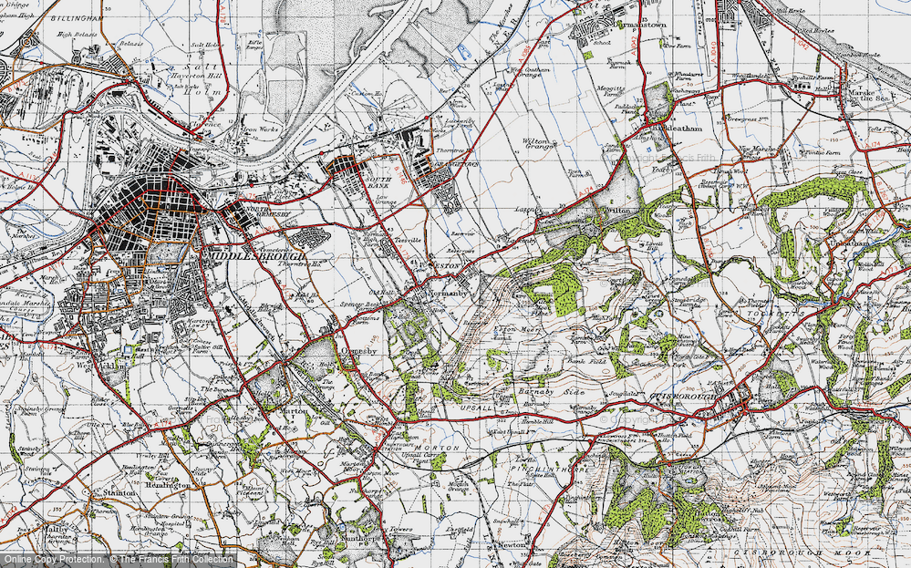 Old Map of Normanby, 1947 in 1947