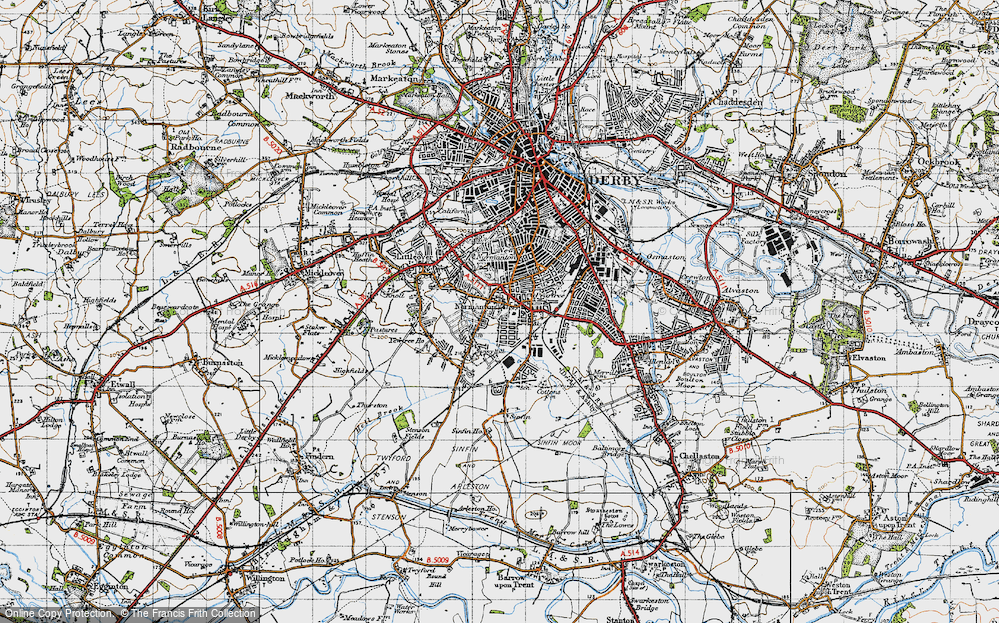 Old Map of Normanton, 1946 in 1946