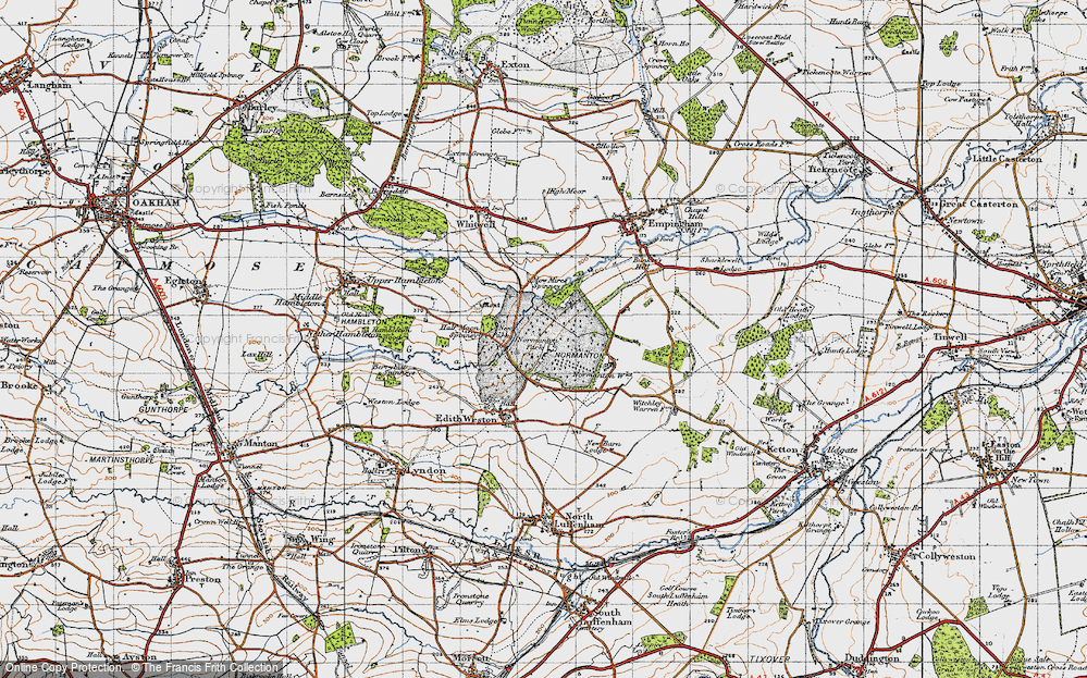 Old Map of Normanton, 1946 in 1946