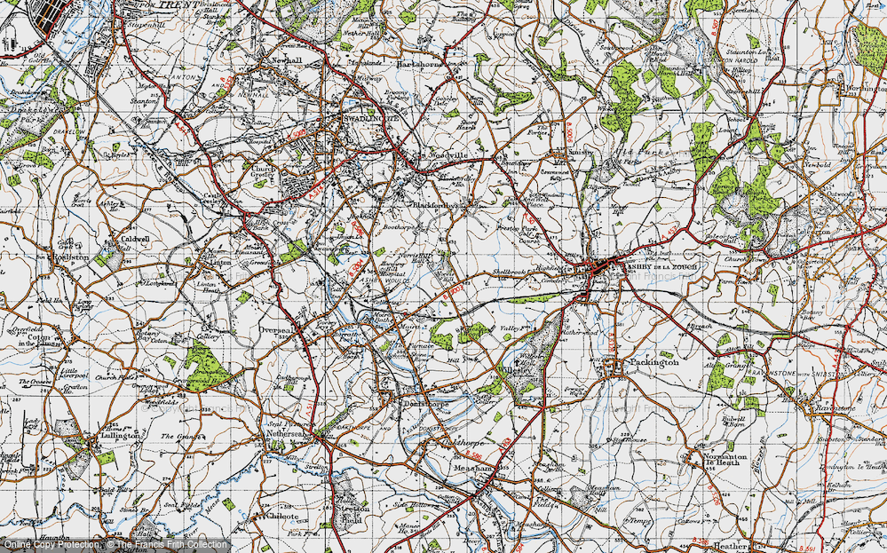 Old Map of Norris Hill, 1946 in 1946