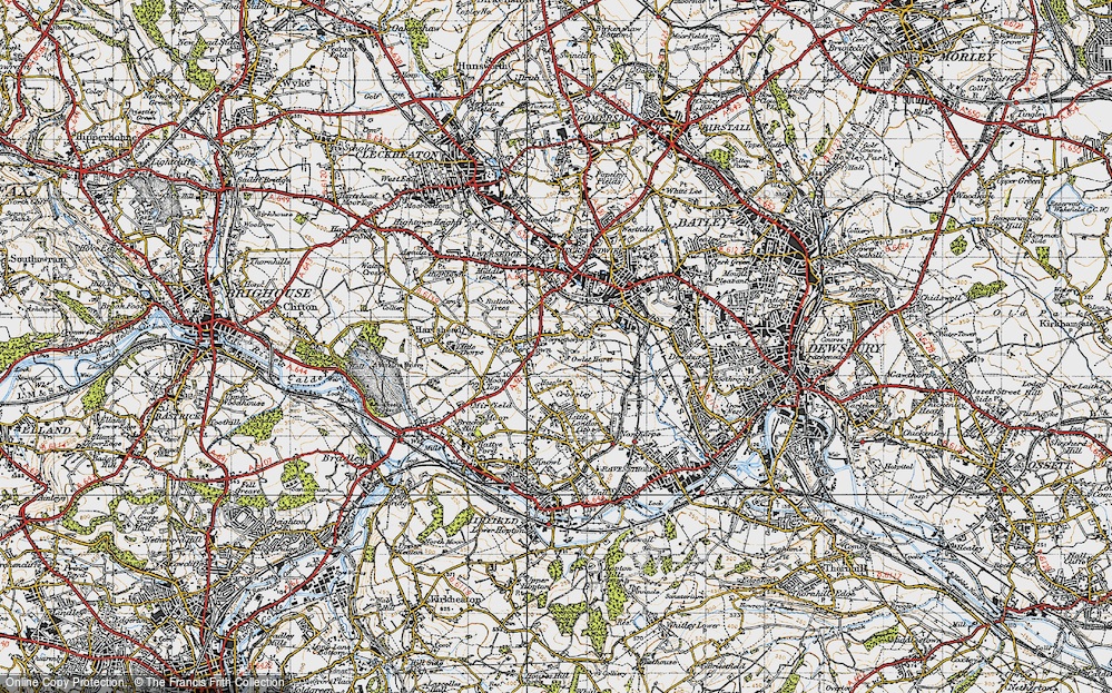 Old Map of Norristhorpe, 1947 in 1947
