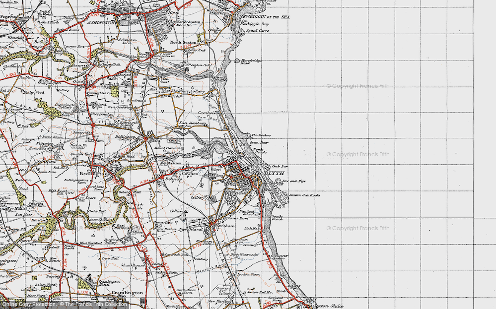 Old Map of North Blyth, 1947 in 1947