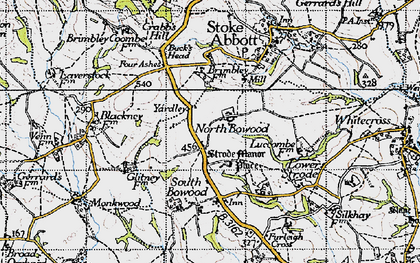 Old map of North Bowood in 1945