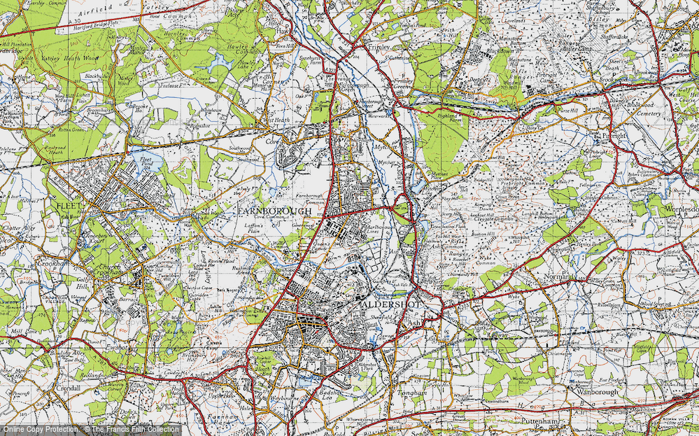Old Map of North Camp, 1940 in 1940