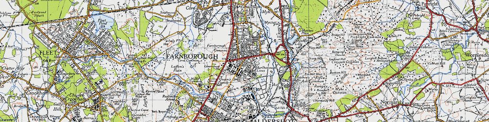 Old map of North Camp in 1940