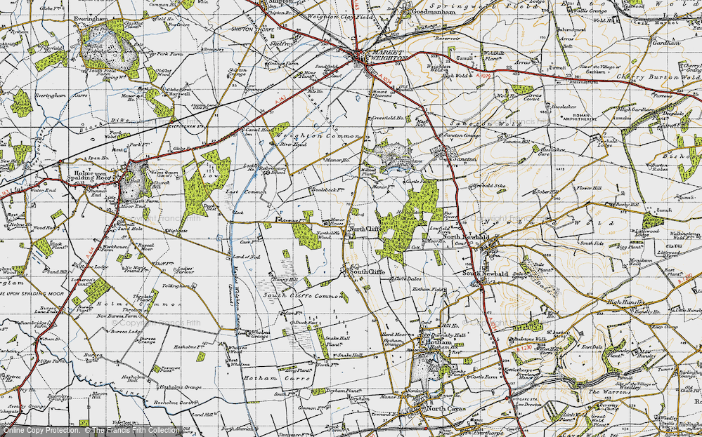 Old Map of North Cliffe, 1947 in 1947