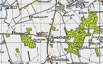 Old map of Houghton Moor in 1947