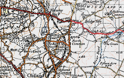 Old map of North Common in 1946