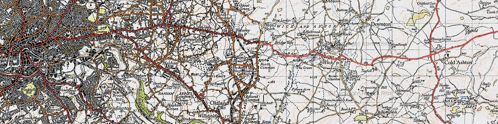 Old map of North Common in 1946