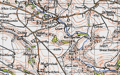 Old map of North Court in 1946