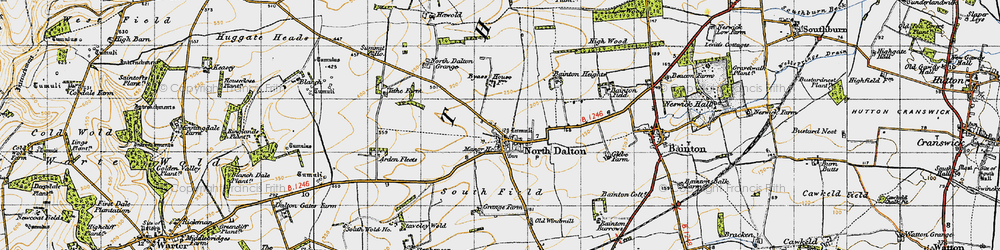 Old map of North Dalton in 1947
