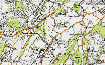 Old map of North Eastling in 1946