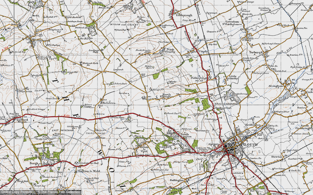 Old Map of Historic Map covering Boswell Ho in 1946