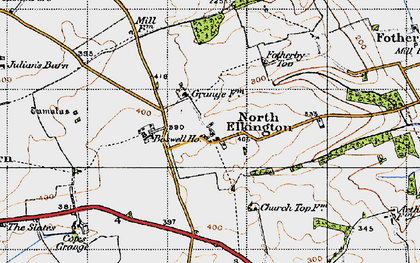 Old map of North Elkington in 1946