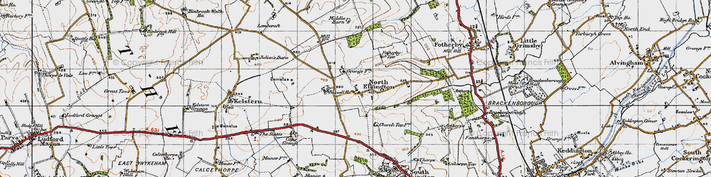 Old map of Boswell Ho in 1946