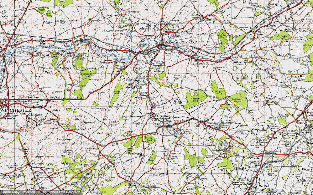 Old Map of North End, 1945 in 1945