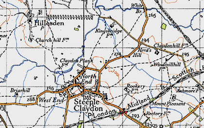 Old map of North End in 1946