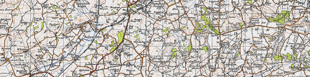 Old map of North End in 1946