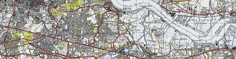 Old map of North End in 1946