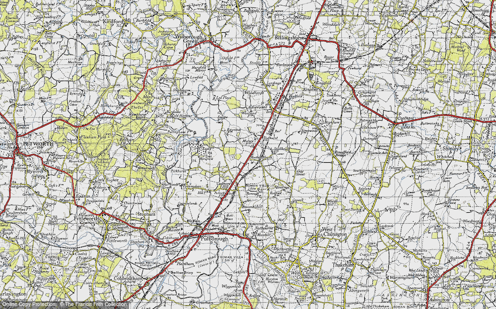 Old Map of North Heath, 1940 in 1940