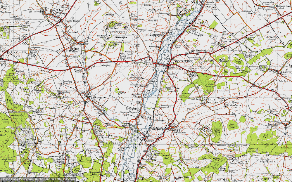Old Map of North Houghton, 1945 in 1945