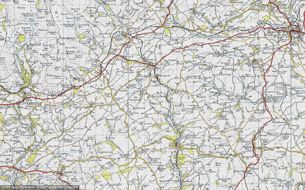 Old Map of North Huish, 1946 in 1946