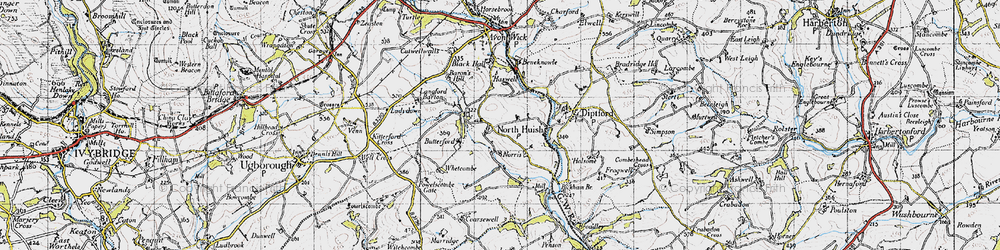 Old map of Butterford in 1946
