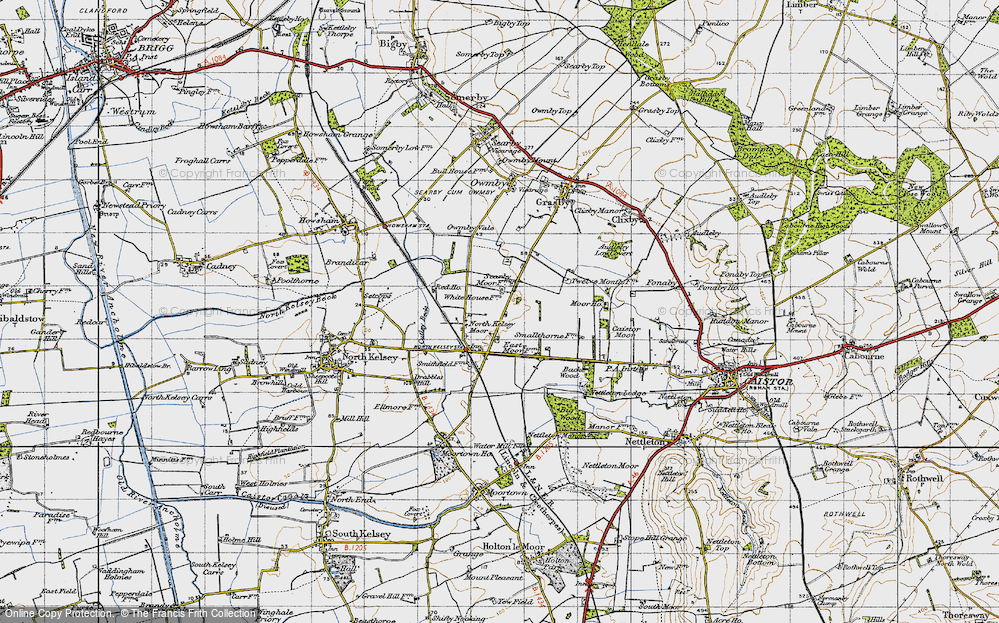 Old Map of North Kelsey Moor, 1947 in 1947
