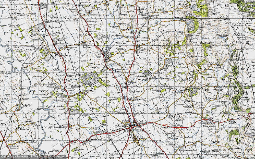 Old Map of North Kilvington, 1947 in 1947