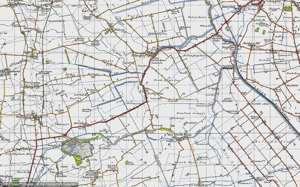 Old Map of North Kyme, 1946 in 1946