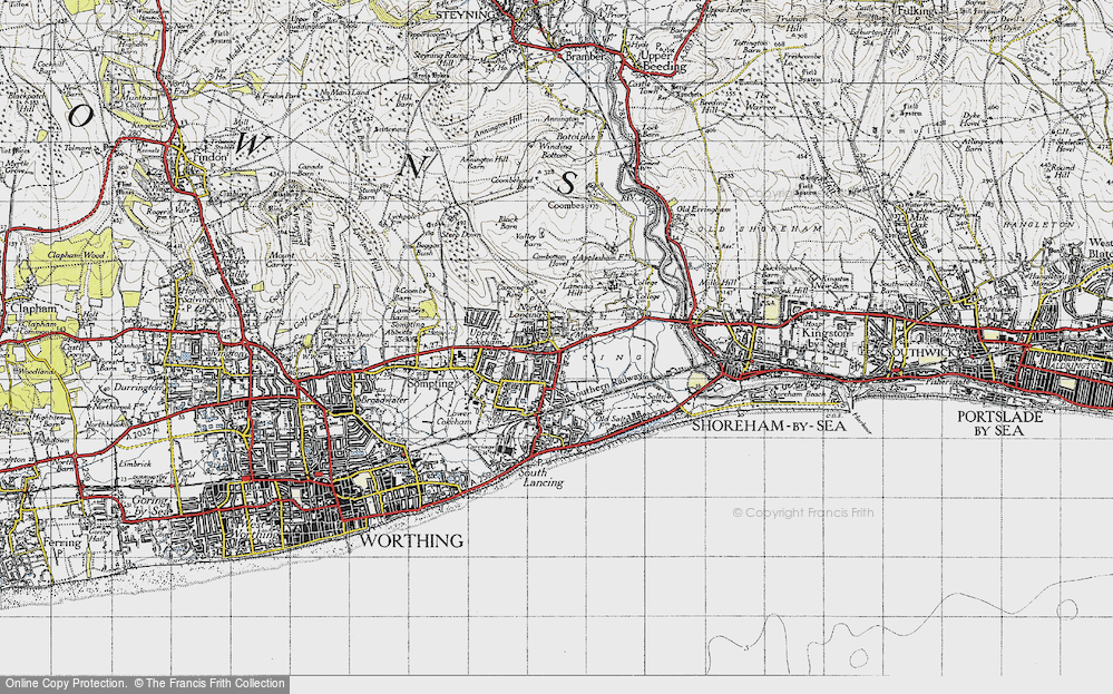 Old Map of North Lancing, 1940 in 1940