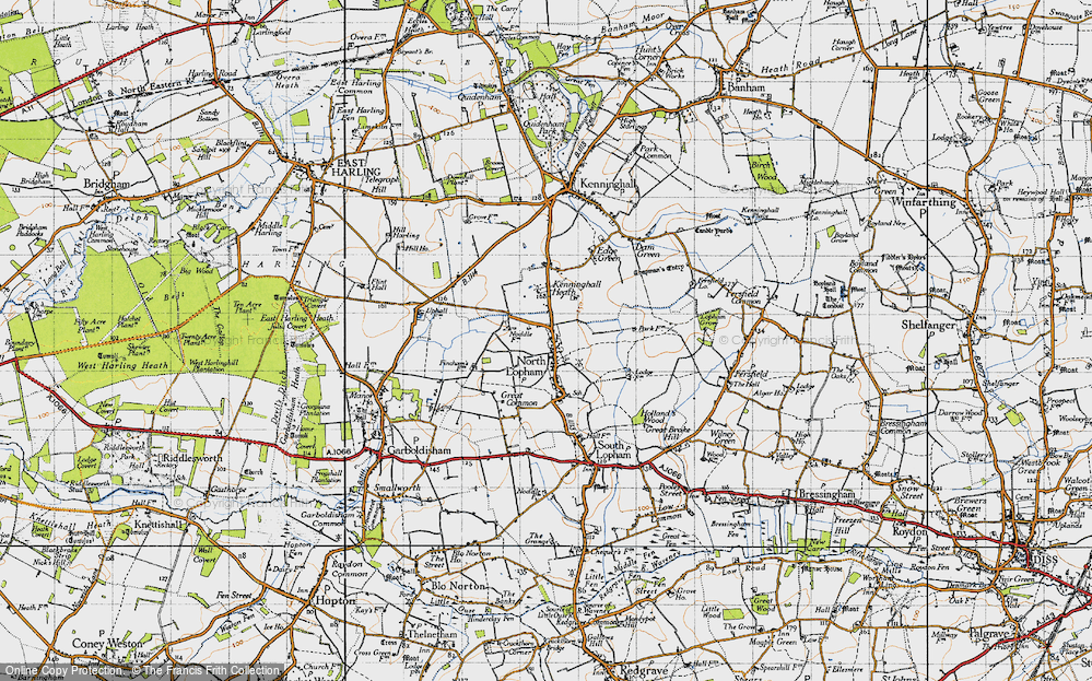 Old Map of North Lopham, 1946 in 1946