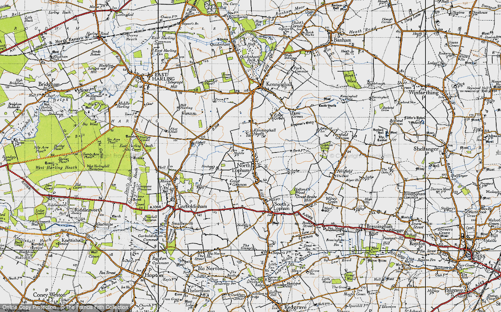 Old Map of Historic Map covering West Acres in 1946