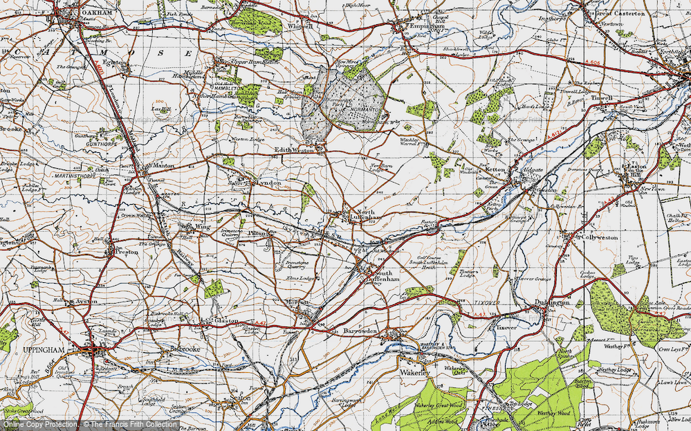 Old Map of North Luffenham, 1946 in 1946