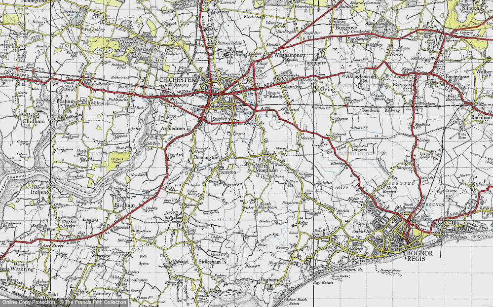 Old Map of North Mundham, 1945 in 1945
