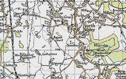 Old map of Bassett Court in 1946
