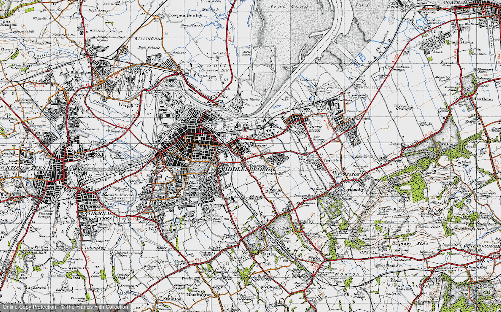 Old Map of North Ormesby, 1947 in 1947