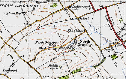 Old map of North Ormsby in 1946