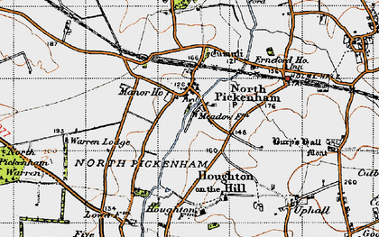 Old map of North Pickenham in 1946