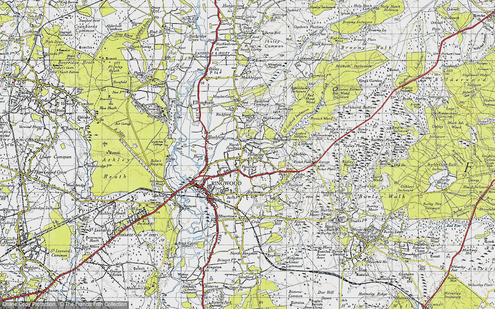 Old Map of North Poulner, 1940 in 1940