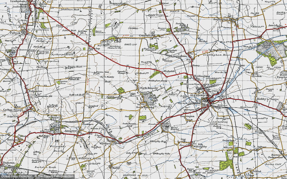 Old Map of North Rauceby, 1946 in 1946