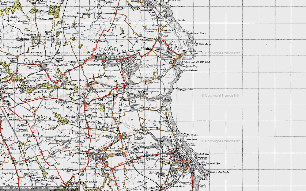 Old Map of North Seaton Colliery, 1947 in 1947